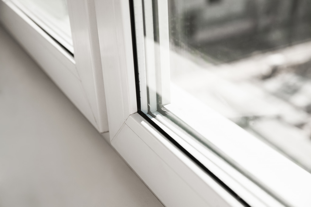 a white window with secondary glazing